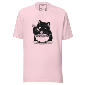 Cat Eating Ramen Unisex t-shirt