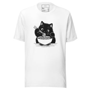 Cat Eating Ramen Unisex t-shirt